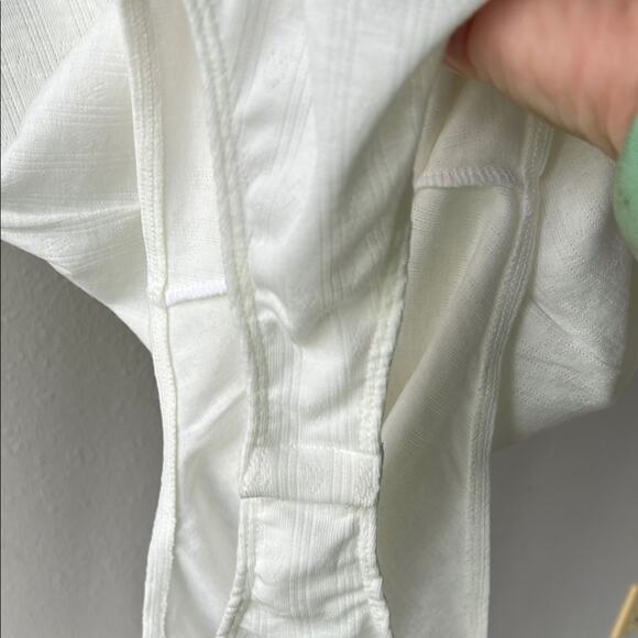 NWOT Free People Weekend Vibe Mock Neck Long Sleeve Bodysuit - Size Medium - Picture 6 of 7